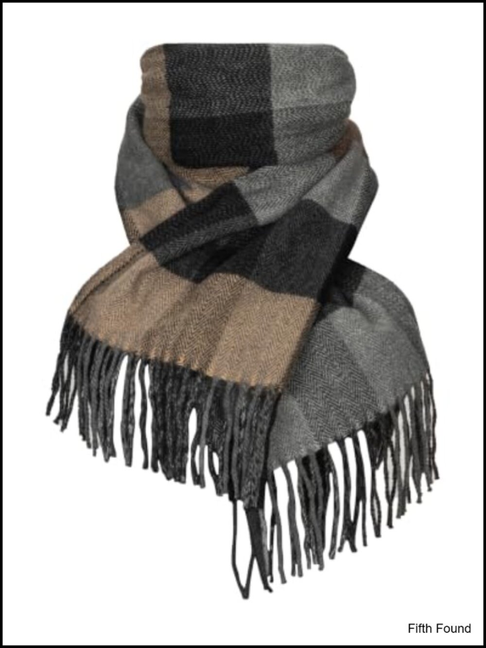 Oversized Tartan Plaid Shawl Wrap Winter Warm Blanket Scarf